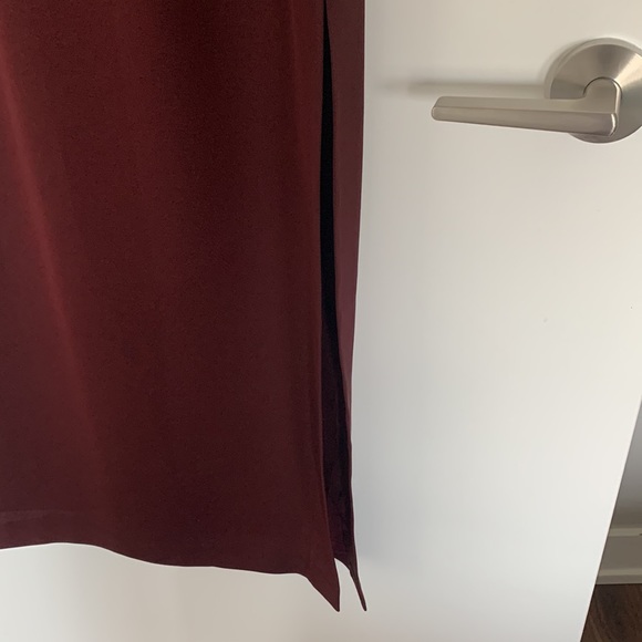 Reiss Long Formal Dress Burgundy - size 10 - Picture 3 of 7